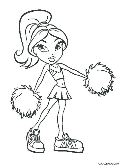 500x674 Cheerleading Coloring Pages 2 Cheerleader Coloring Pages Also