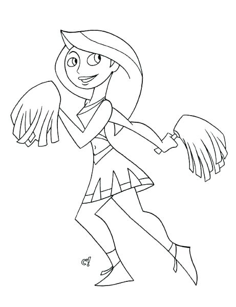 461x600 Cheerleading Coloring Pages Barbie Cheerleader Coloring Pages Page