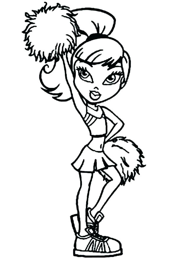 600x885 Cheerleader Coloring Pages Megaphone Coloring Pages Classmate