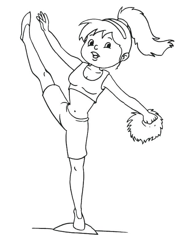 612x792 Cheerleading Coloring Pages Free Coloring Pages Coloring Pages