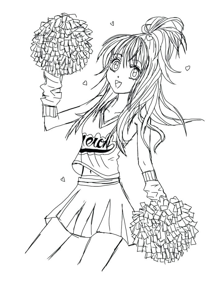 687x916 Cheerleading Coloring Pages Medium Size Of Coloring Coloring Pages