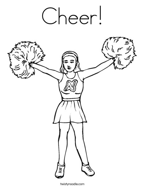 468x605 Cheer Coloring Page