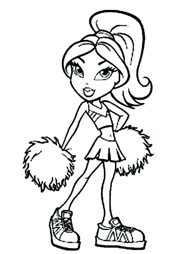 600x890 Cheer Coloring Pages Cheer Coloring Pages Cheerleader Coloring