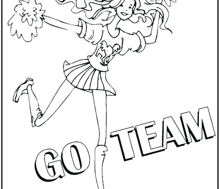 930x800 Cheerleader Coloring Pages Great Cheerleader Coloring Page Free
