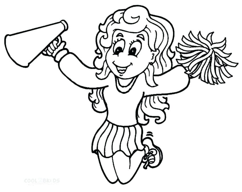850x674 Cheerleading Coloring Pages Cheerleader Coloring Pages