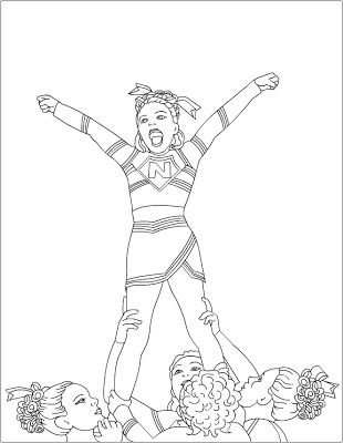 310x400 Free Coloring Pages Cheerleading Coloring Pages !my Coloring