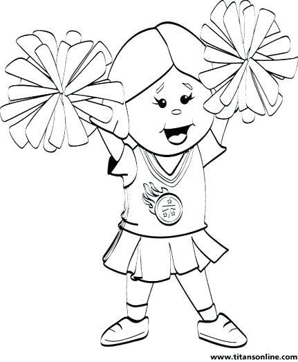 431x523 Cheerleading Coloring Pages Coloring Ideas Pro