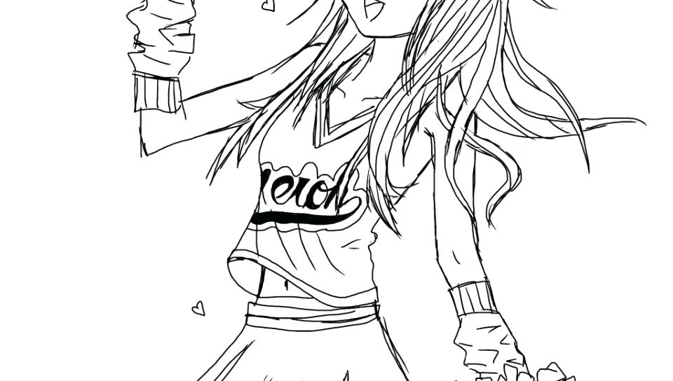 960x544 Cheer Coloring Pages Coloring Pages Cheerleader Cheer Stunt