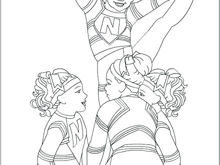 440x330 Cheerleader Coloring Sheet Cheerleader Coloring Pages As