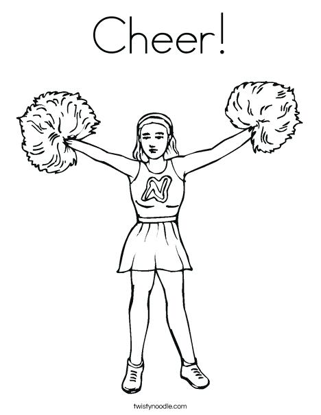 468x605 Cheerleading Coloring Pages Cheerleader Coloring Page With Team