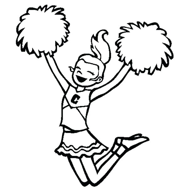 Cheerleading Stunts Coloring Pages at GetColorings.com | Free printable ...