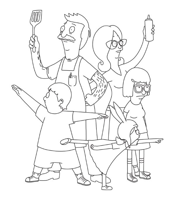 Bobs Burgers Coloring Pages Preschool In Cure Pict Printable 620x688 Bobs Burgers Coloring Pages Preschool In Cure Pict Printable