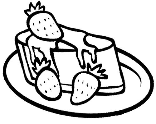 Strawberry Cheese Cake Coloring Page Cookie 500x399 Strawberry Cheese Cake Coloring Page Cookie