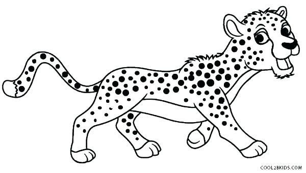600x340 Real Cheetah Coloring Pages Printable Coloring Animal Coloring