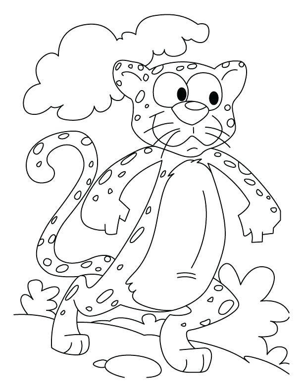 612x792 Kids Cartoon Cheetah Coloring Pages Of Running Murs