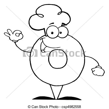 Outlined Donut Coloring Page Outline Of A Donut Character 450x448 Outlined Donut Coloring Page Outline Of A Donut Character