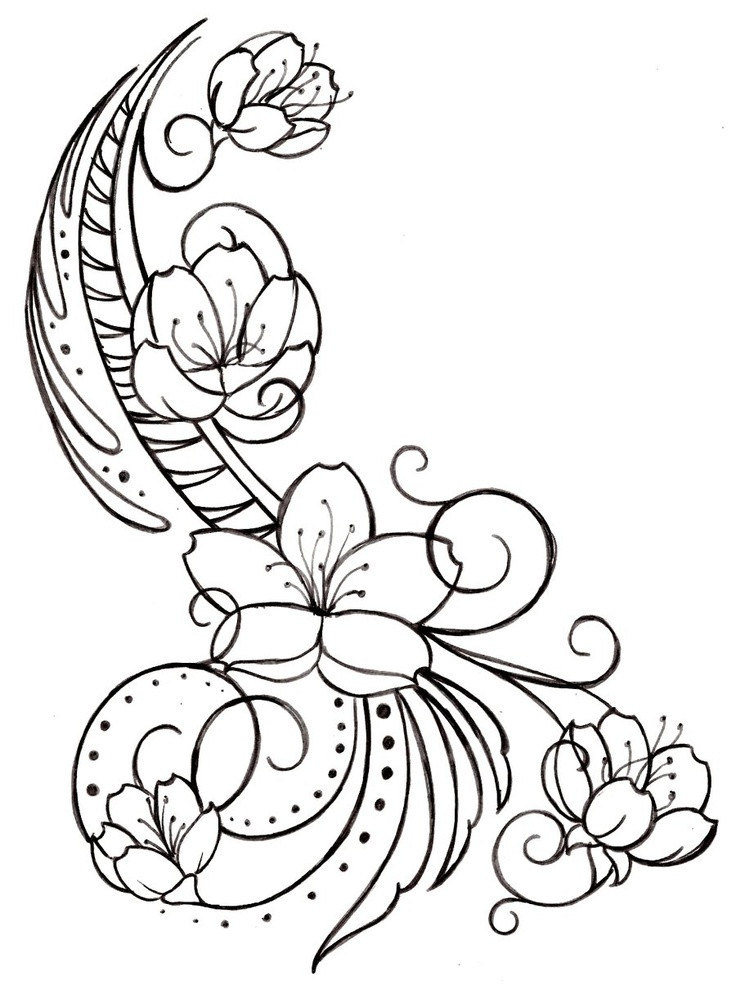 736x985 Cherry Blossom Coloring Pages Unique Pergamano Page 18