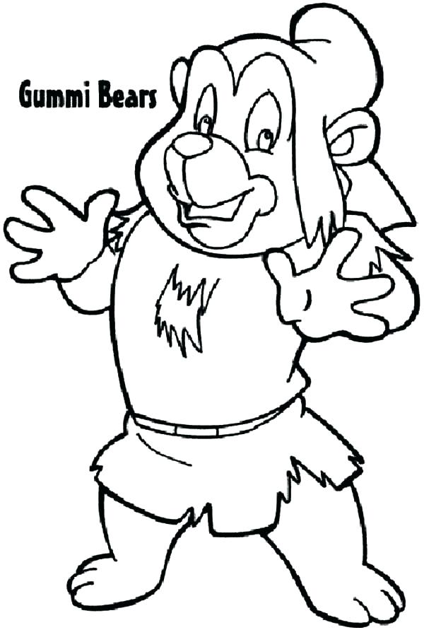 600x891 Gummy Bear Coloring Page Cherry Jam Coloring Pages Gummy Bear