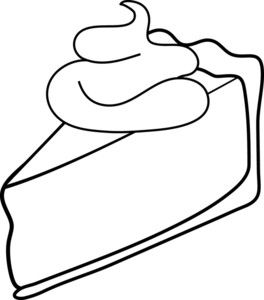 Clipart Image Piece Of Cream Pie With Whipped Topping Coloring 264x300 Clipart Image Piece Of Cream Pie With Whipped Topping Coloring