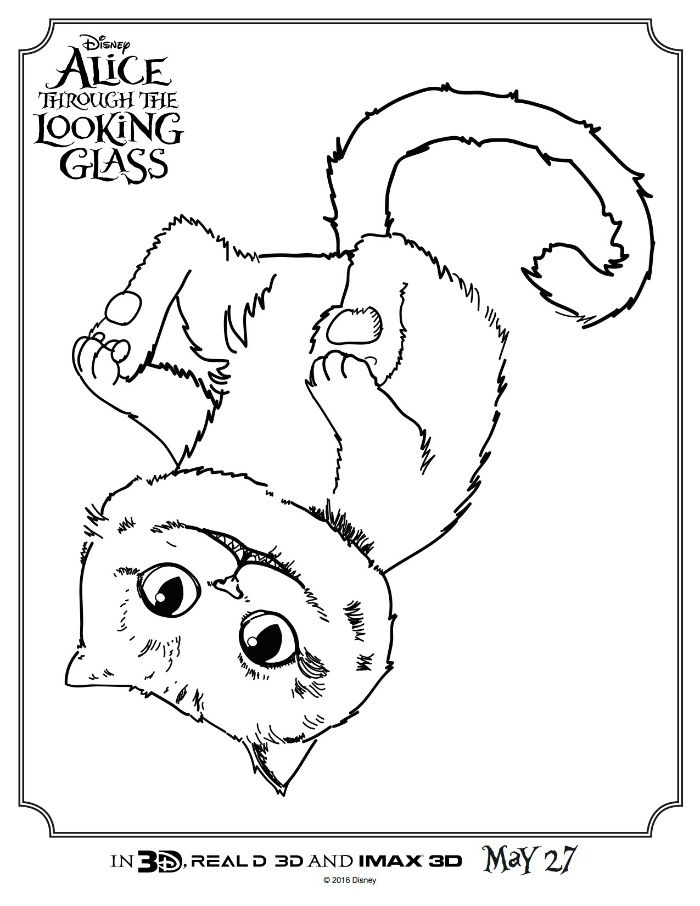 Cheshire Cat Coloring Pages