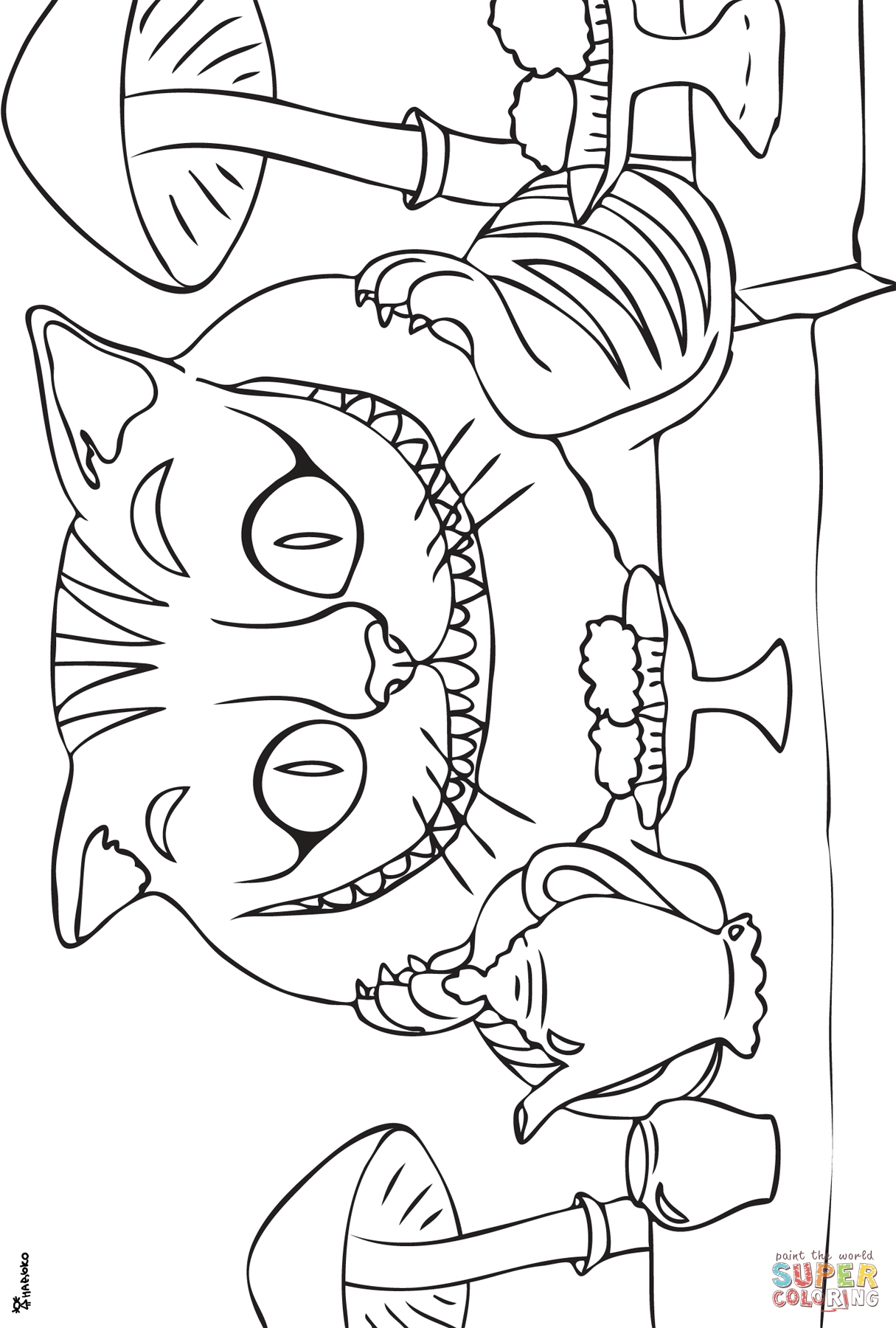 1215x1800 Cheshire Cat Coloring Page Free Printable Coloring Pages Sweet