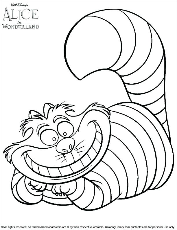 612x792 Cheshire Cat Face Coloring Page Kids Coloring Cat Coloring Page