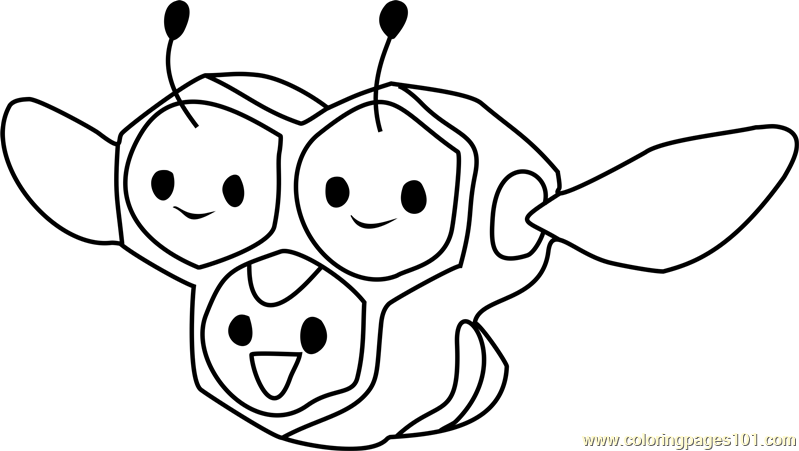 799x451 Combee Pokemon Coloring Page
