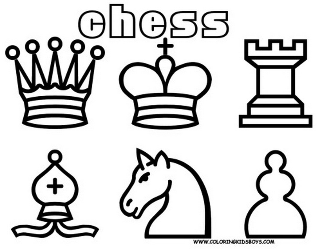 Pages Print All Chess Pieces Free Coloring Game 553817 Coloring 1048x809 Pages Print All Chess Pieces Free Coloring Game 553817 Coloring