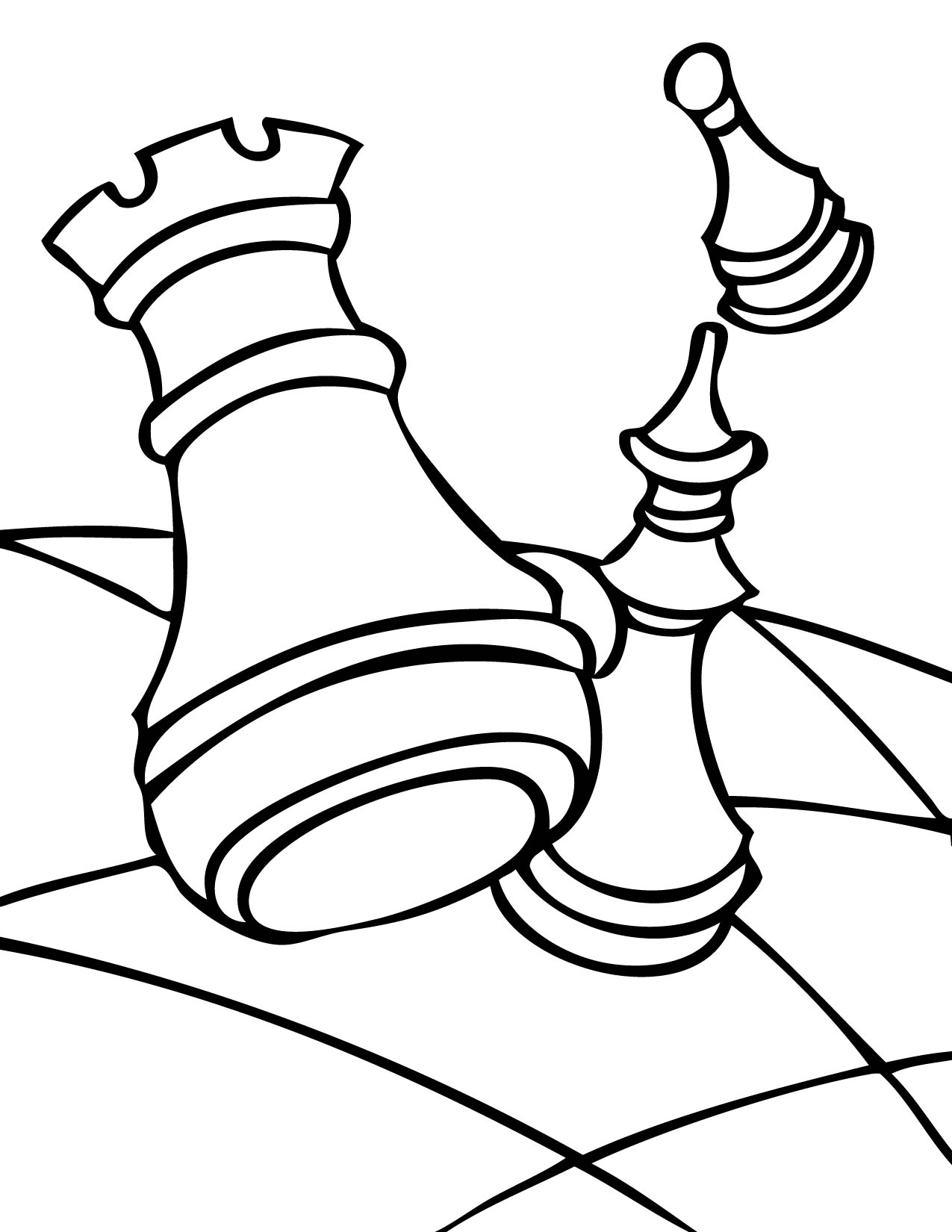 Chess Coloring Page 1275x1650 Chess Coloring Page