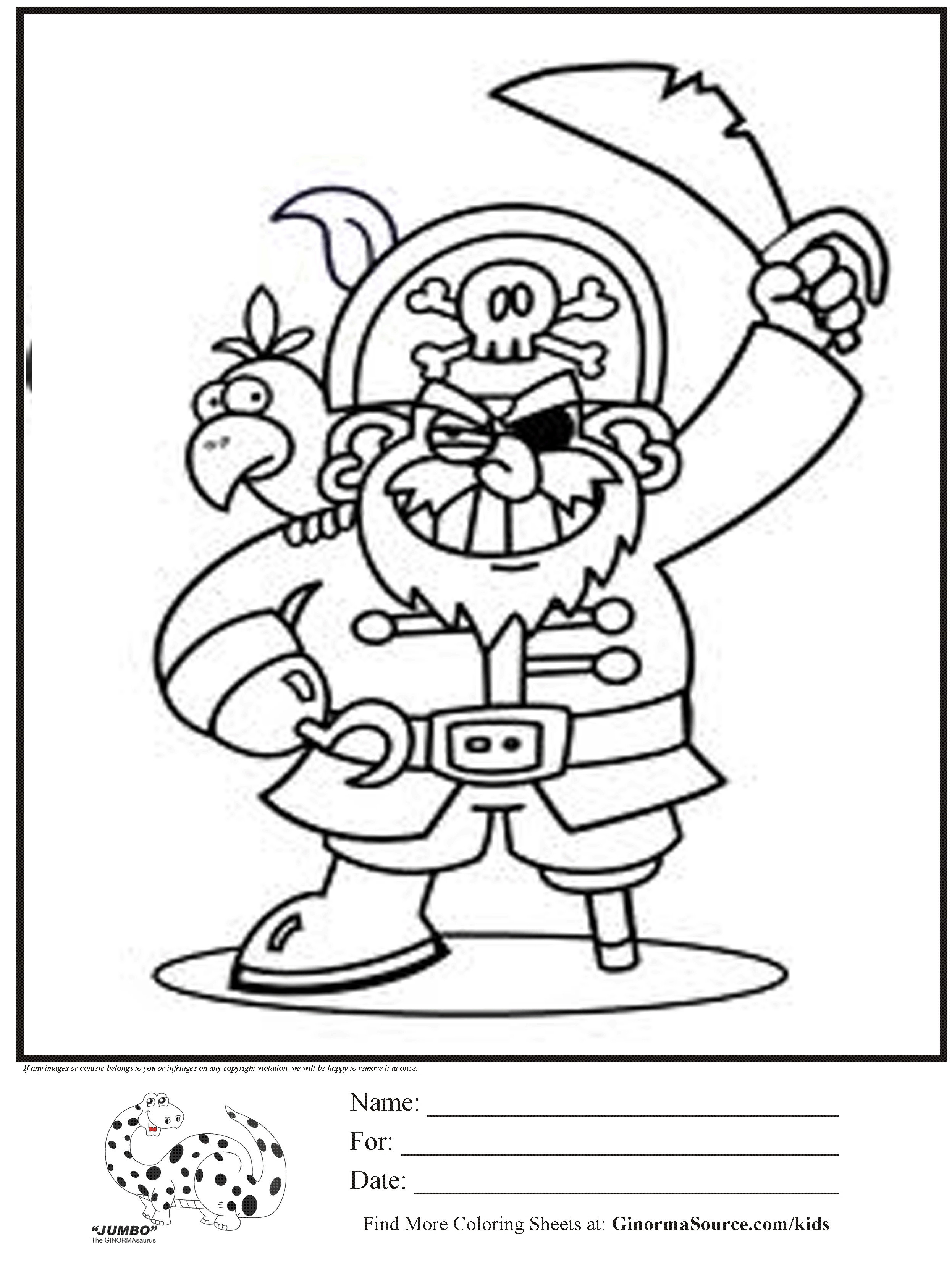 2493x3310 Girl Pirate Coloring Pages Flowers Big Within Treasure Chest Page