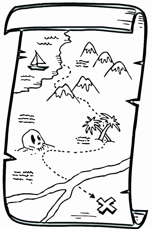 600x902 Pirate Treasure Chest Coloring Page Elegant Pirate Treasure Chest