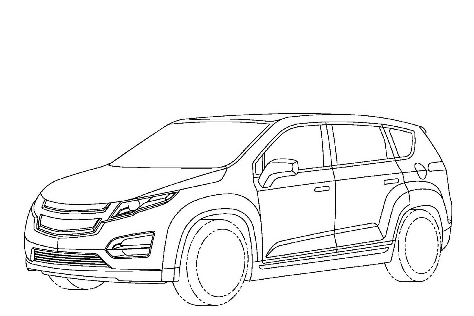 1600x1068 Chevy Mini Van Coloring Page