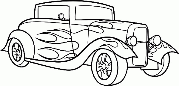 600x287 Hot Rod Coloring Pages Download