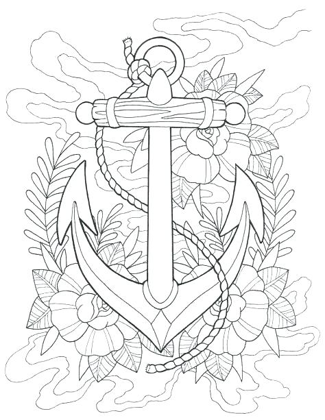 Cute Anchor Coloring Pages Page And For Adults Plus Ship Chevron 474x613 Cute Anchor Coloring Pages Page And For Adults Plus Ship Chevron