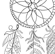 Free Printable Dream Catcher Coloring Page! 230x224 Free Printable Dream Catcher Coloring Page!