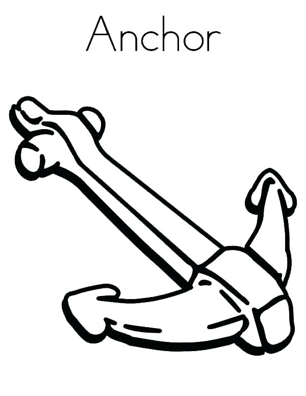 Anchor Coloring Page 600x776 Anchor Coloring Page