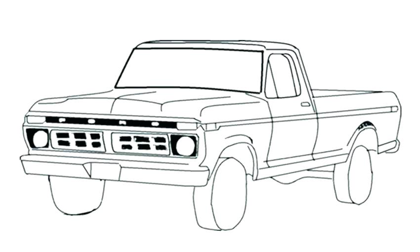 850x510 Old Truck Coloring Pages Old Truck Coloring Pages Truck Coloring