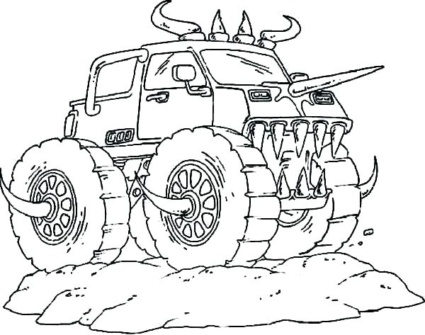 Printable Monster Truck Coloring Pages Truck Coloring Sheets Good 600x473 Printable Monster Truck Coloring Pages Truck Coloring Sheets Good
