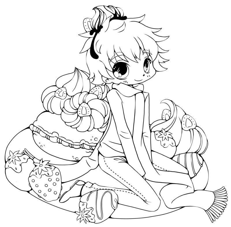 Cute Chibi Coloring Pages For Kids 800x785 Cute Chibi Coloring Pages For Kids