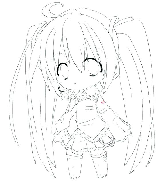 Anime Girl Coloring Page Chibi 580x650 Anime Girl Coloring Page Chibi