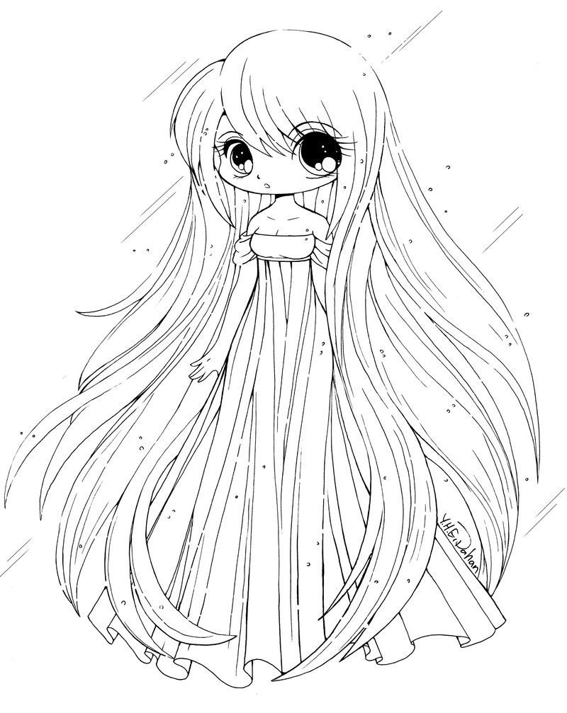 800x1007 Cute Chibi Coloring Pages For Kids Free Printable Ripping Girls