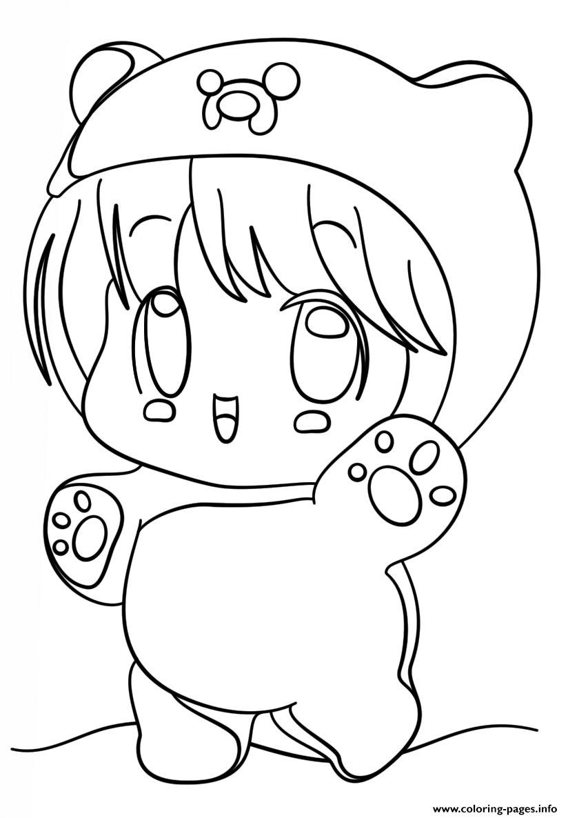 824x1186 Kawaii Chibi Girl Coloring Pages Printable