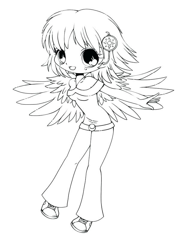600x801 Chibi Coloring Pages