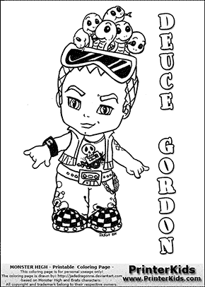 Baby Monster High Coloring Pages Monster High 290x406 Baby Monster High Coloring Pages Monster High