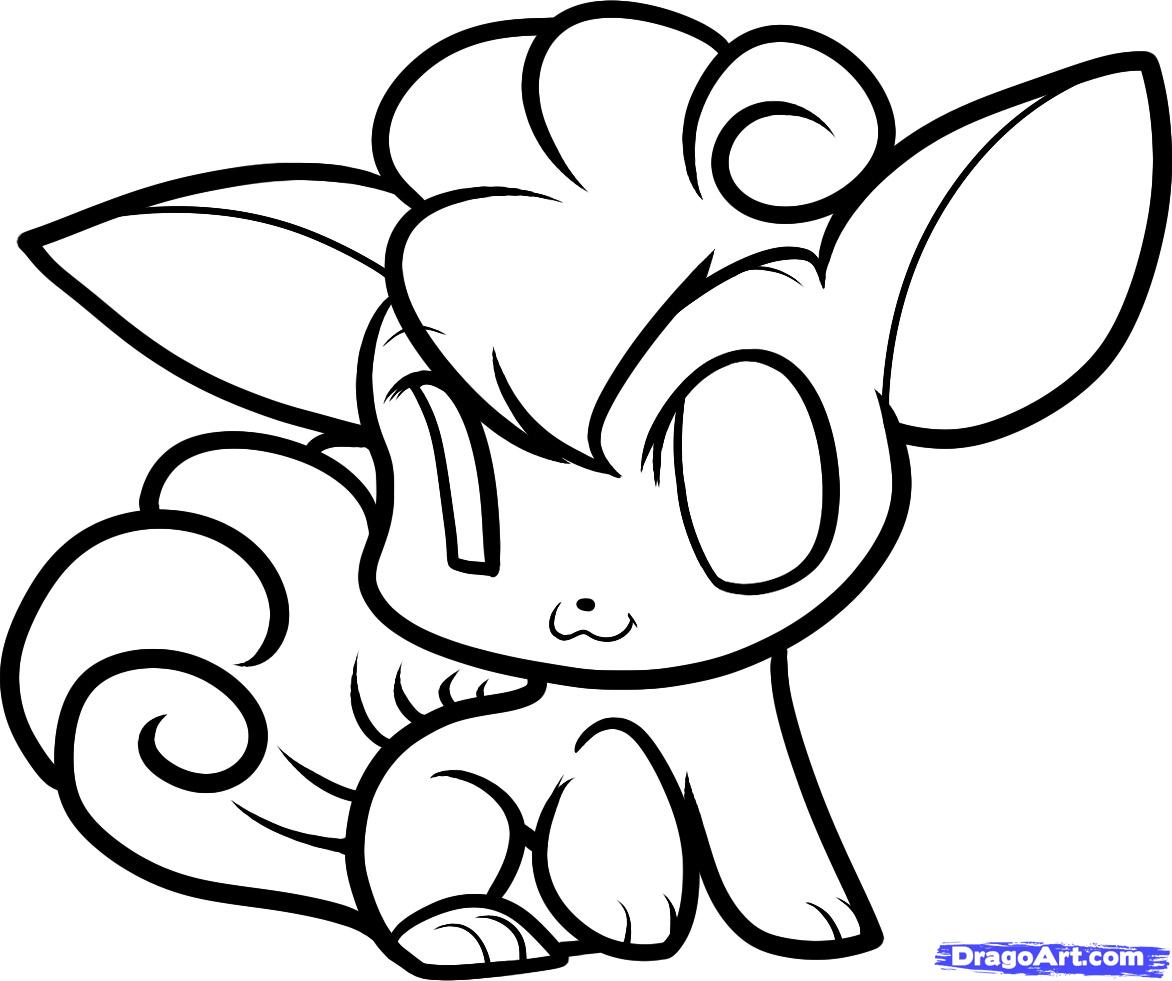 1172x981 Chibi Pokemon Vulpix Coloring Pages