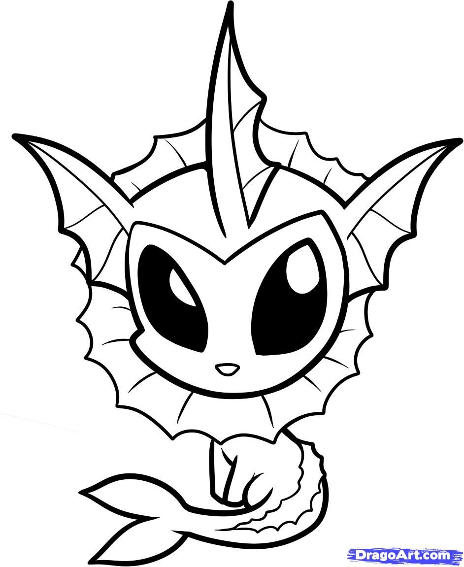 942x1151 Chibi Pokemon Coloring Pages Stencils Adorable Dragon