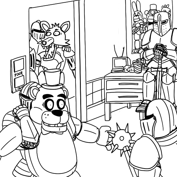 Fnaf Coloring Pages 24 Coloring Pages For Kids 600x600 Fnaf Coloring Pages 24 Coloring Pages For Kids