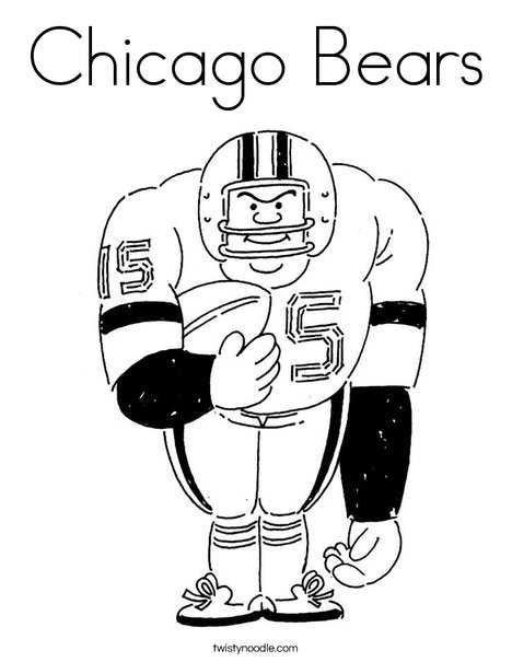 Chicago Bears Coloring Page 468x605 Chicago Bears Coloring Page