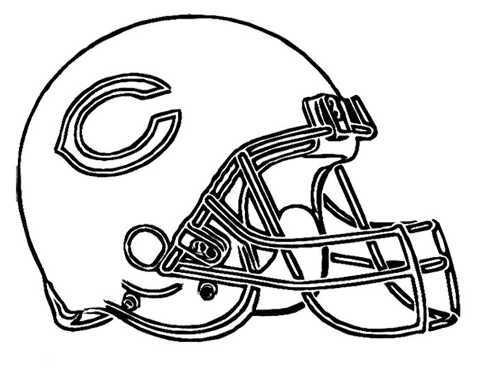 Football Helmet Chicago Bears Coloring Page Kids Coloring Pages 700x541 Football Helmet Chicago Bears Coloring Page Kids Coloring Pages