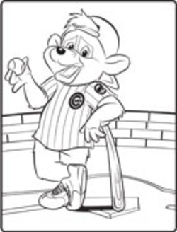 Chicago Cubs Coloring Pages 250x328 Chicago Cubs Coloring Pages
